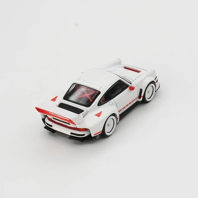 XCARTOYS POP RACE متوفر في المخزون 1:64 Turbo 964 Singer DLS Track White Diecast Diorama Model Collection ألعاب مصغرة