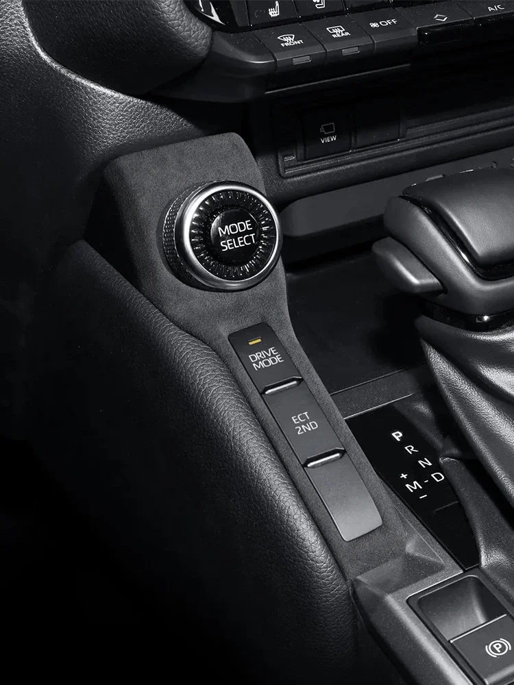 

For LHD Toyota Land Cruiser LC250 PRADO 2024 2025 Italian Suede Overlay Interior On Doors, Gears, Central Console, Air Outlets