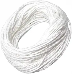 Roman Blinds Cord for Windows - White 2mm 20 Metres String for Austrian Festoon Cording Vertical Blind Replacement