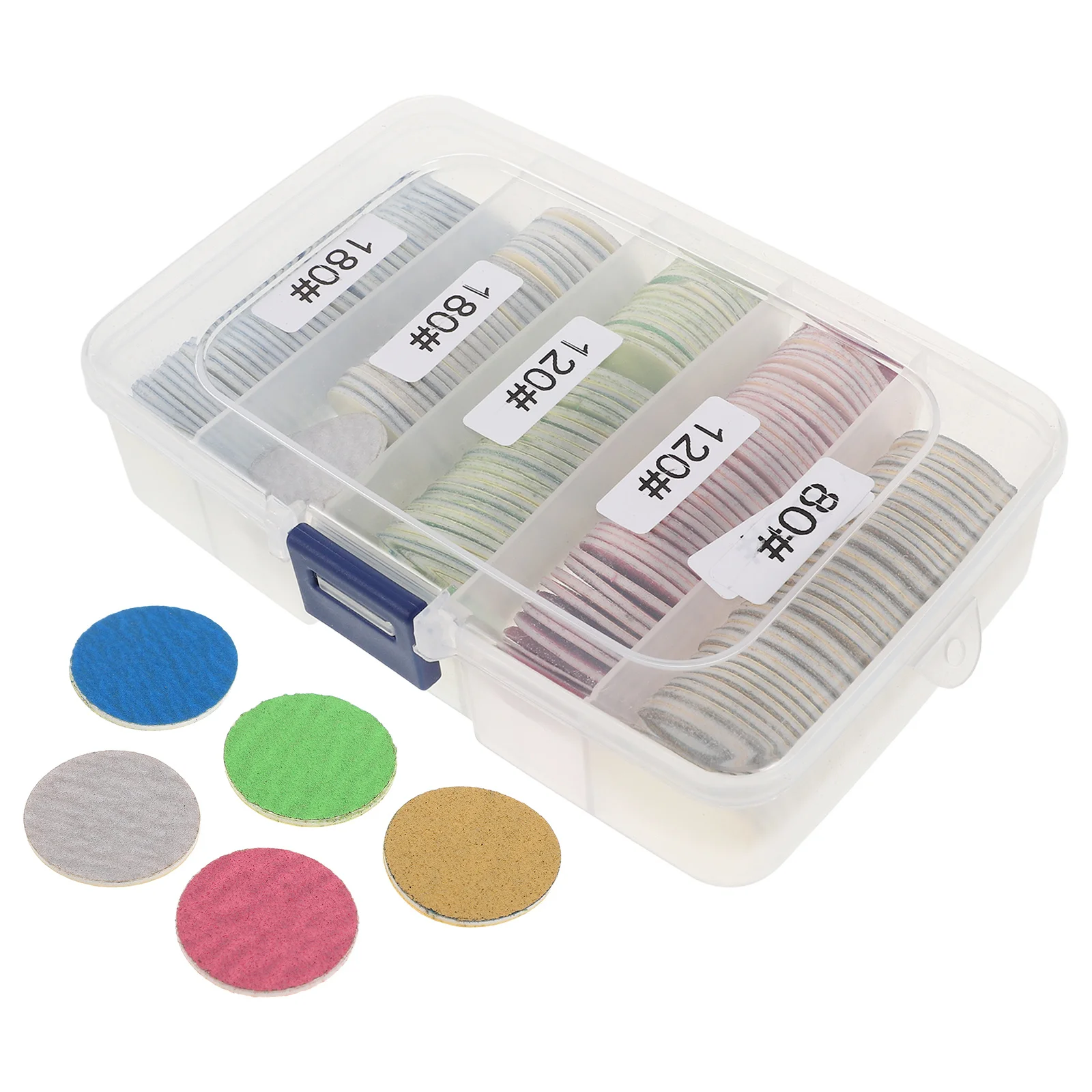 

200pcs Nail Sanding Discs 80 Coarse 120 Medium 180 Fine Grit Replacement For Electric Foot File Manicure Pedicure Care Sanding