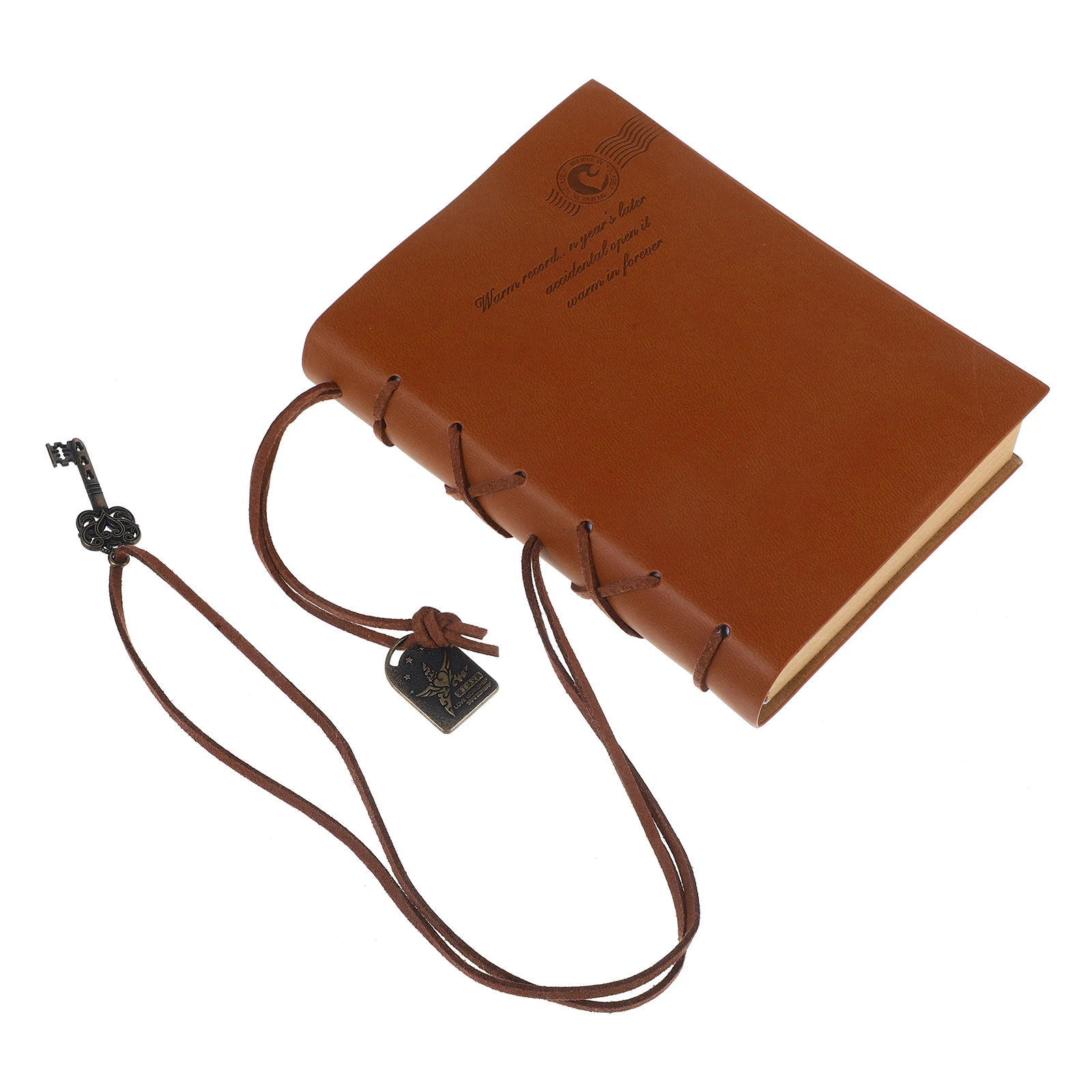 

Retro PU Notebook 160 Sheets 320 Pages Blank Craft Paper Classic Vintage Style Travel Journal Diary Scrapbook