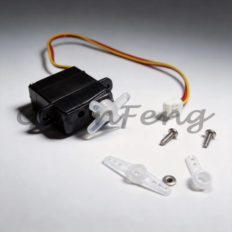 RC Model Car Mini Steering Servo with Miniature Rocker Arm, Vehicle Steering Control Accessories