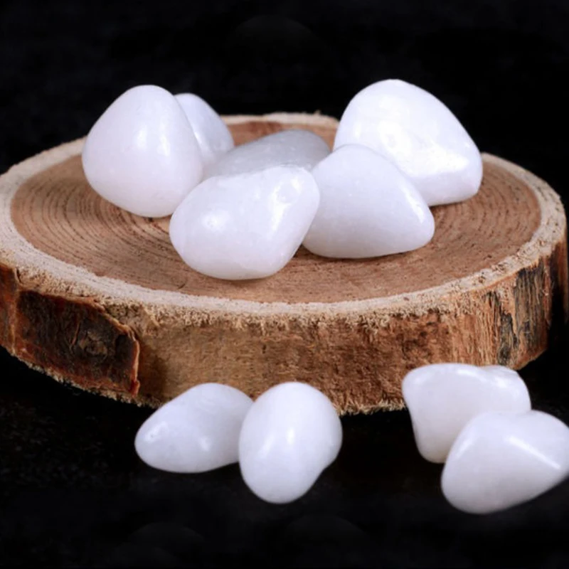 200/400 جرام صغيرة بيضاء عالية مصقول حصاة مجموعة 2-3 سنتيمتر حجم المشهد حجر الزخرفية الصخور لحديقة فناء الحرفية FishTank ZYF #6