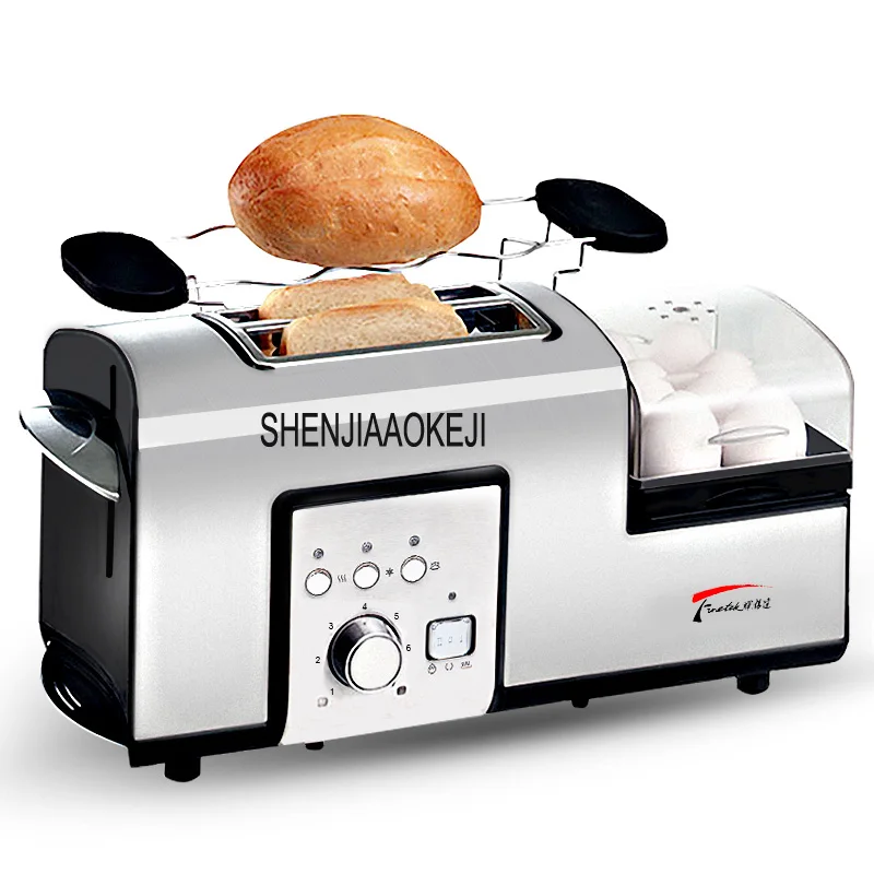 

Hread Toaster Breakfast toaster steaming and boiling machine 100V-240V Multifunctional stainless steel Steam egg Machine 1PC