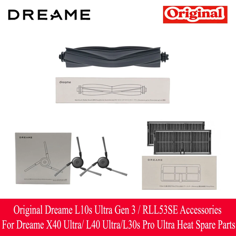 Originele Dreame L10s Ultra Gen 3 Gen3 / RLL53SE accessoires voor Dreame X40 Ultra / L40 Ultra / L30s Pro Ultra, reserveonderdelen voor de verwarming.
