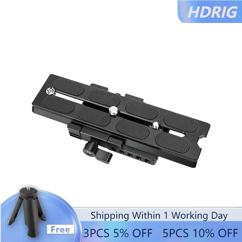 

HDRIG Manfrotto-Type Slide-in Quick Release Camera Plate With Clamp Base For Manfrotto 577/ 501/ 504/ 701 Tripod
