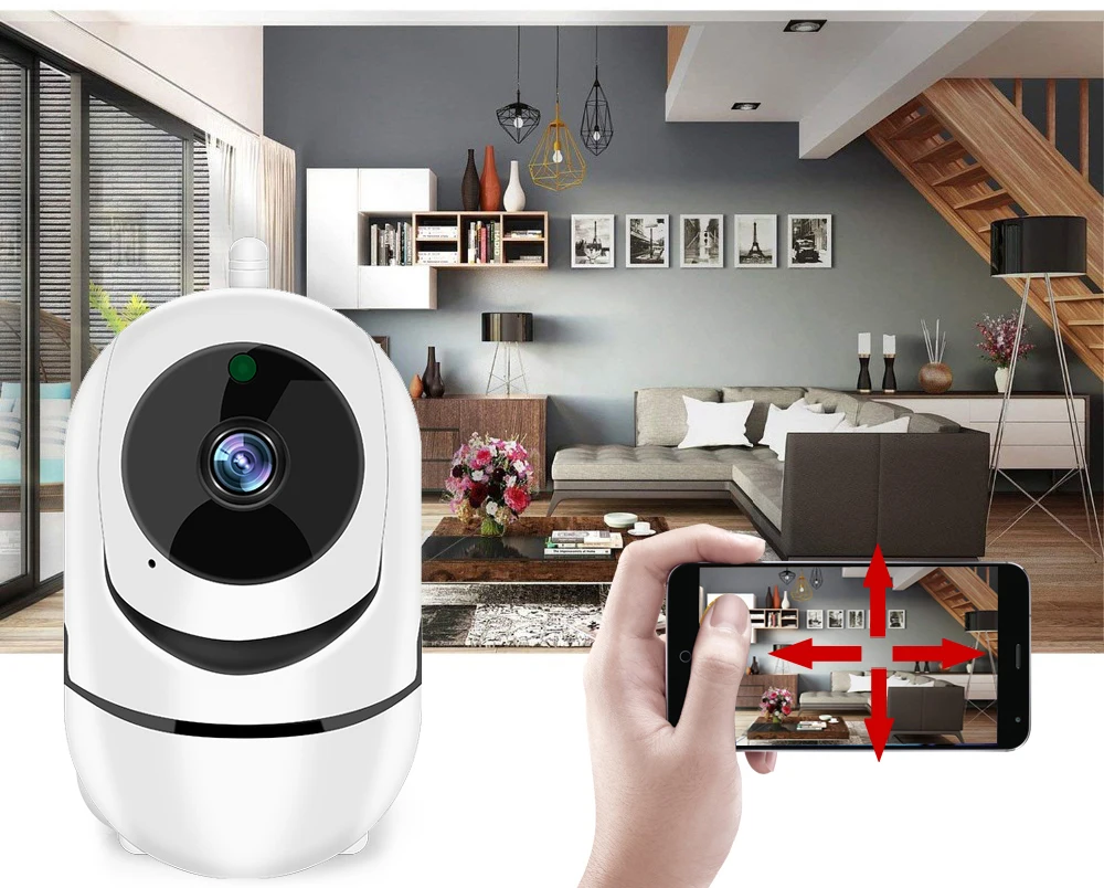 VIDEOTEK Tuya Smart Life IP WiFi Camera Wireless Intelligent Auto Tracking Home Security Surveillance CCTV Baby Camera Monitor