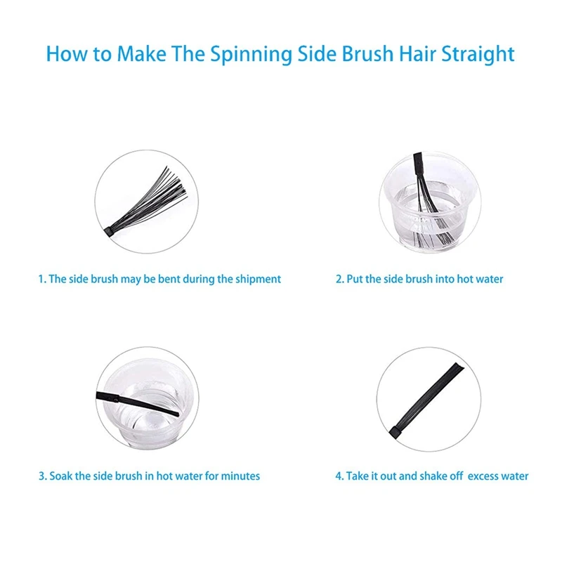 Conjunto de substituição do aspirador, escova principal e lateral, filtro HEPA para Ecovacs X1, Omni, X1, Turbo, 1 conjunto