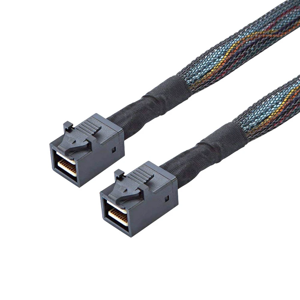 25cm 0.5m 1m SFF-8643 Mini SAS HD Server Motherboard Backplane Cable SFF 8643 to 8643 MINI SAS Cable for Computer Hard Disk — zdjęcie produktu 2