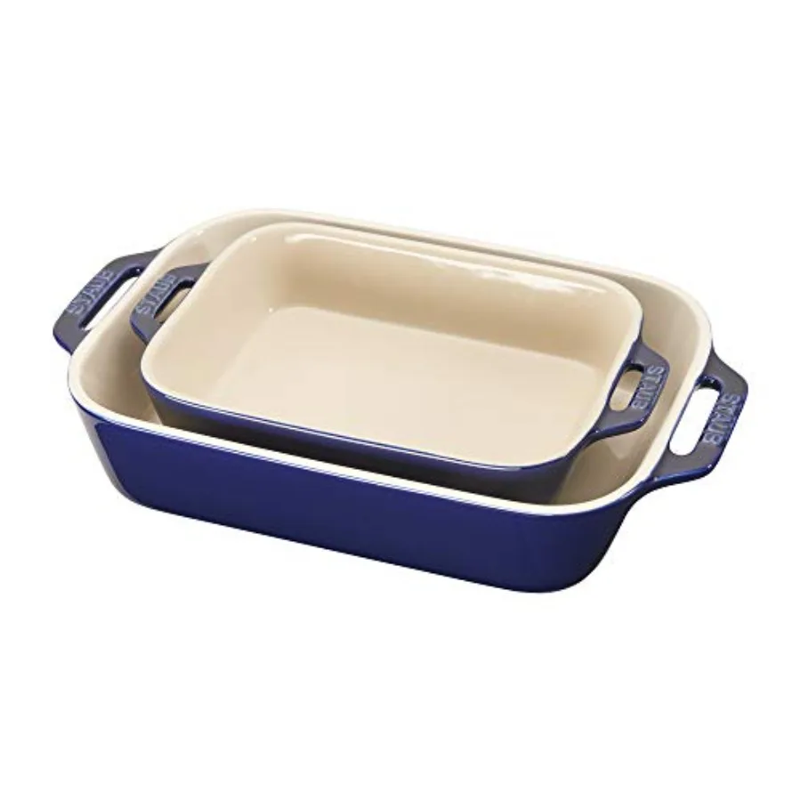 

Ceramic 2-pc Rectangular Baking Dish Set - Dark Blue