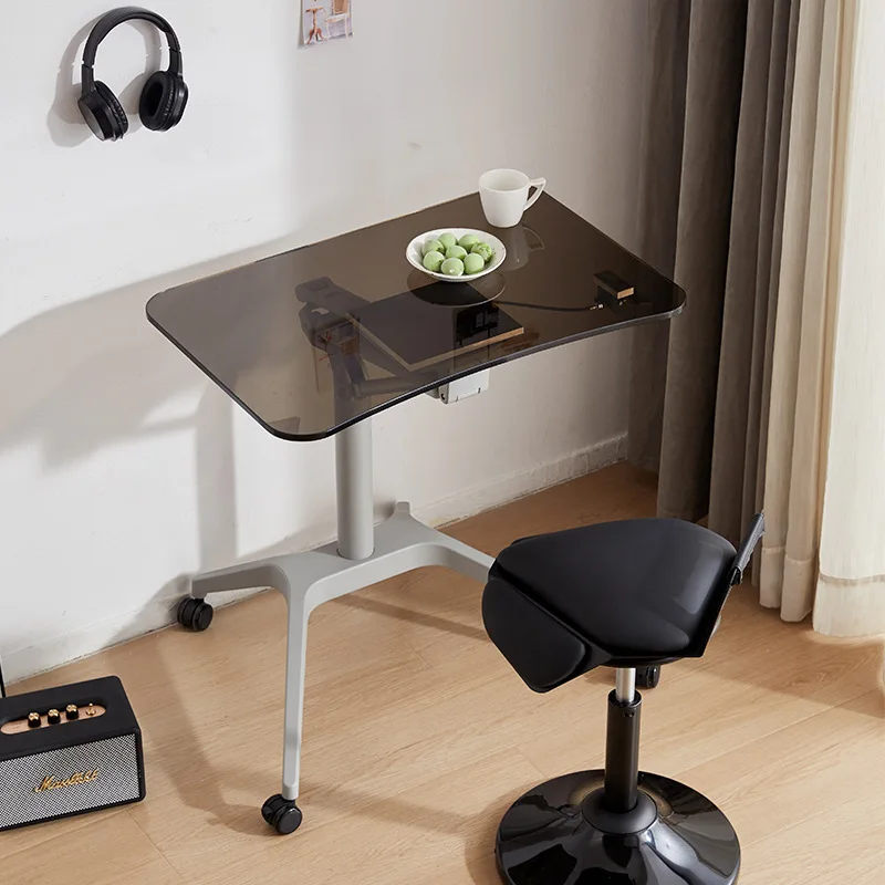 Standing office Pneumatic lifting table Automatic removable computer Lecture podium table Writing study desk