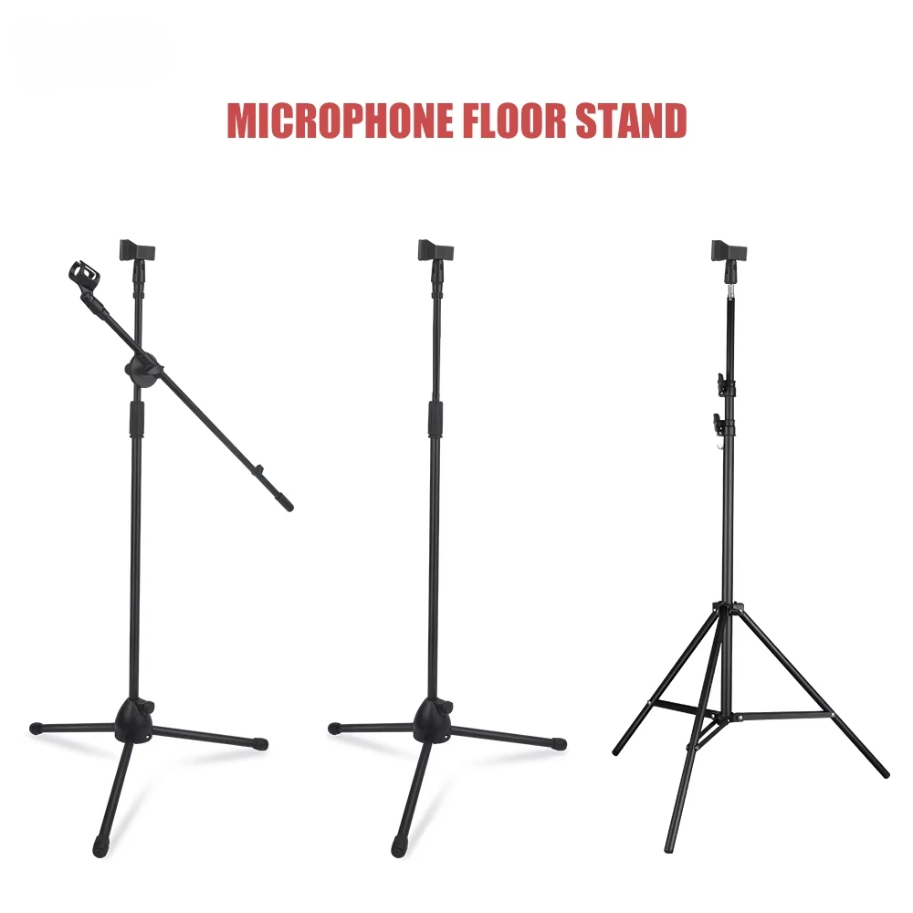 Factory Wholesale Good Quality Custom Heavy Duty Floor Stand Tripod Microphone Stand