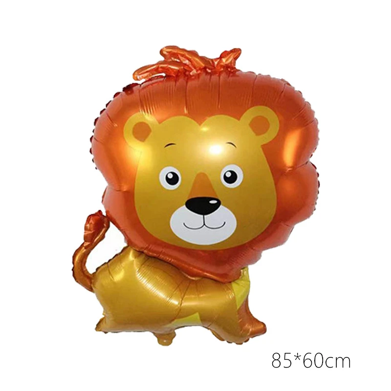 1pc Cartoon Animal Foil Balloons fox lion bear squirrel Globos Air Balloon Birthday Party Decorations Kids Inflatable Toys