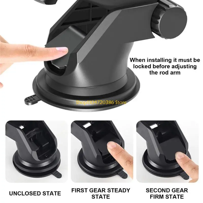 K0EA Supporto per telefono per auto, supporto per cellulare per parabrezza per cruscotto auto supporto per telefono con a