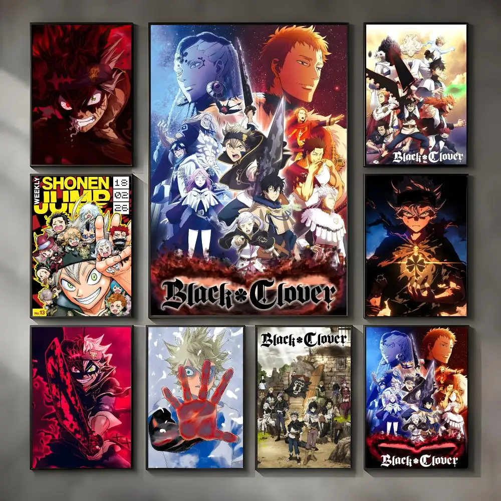 Action Anime Black Clover Poster Modern Interior Wall Decor & Trendy Home Highlights