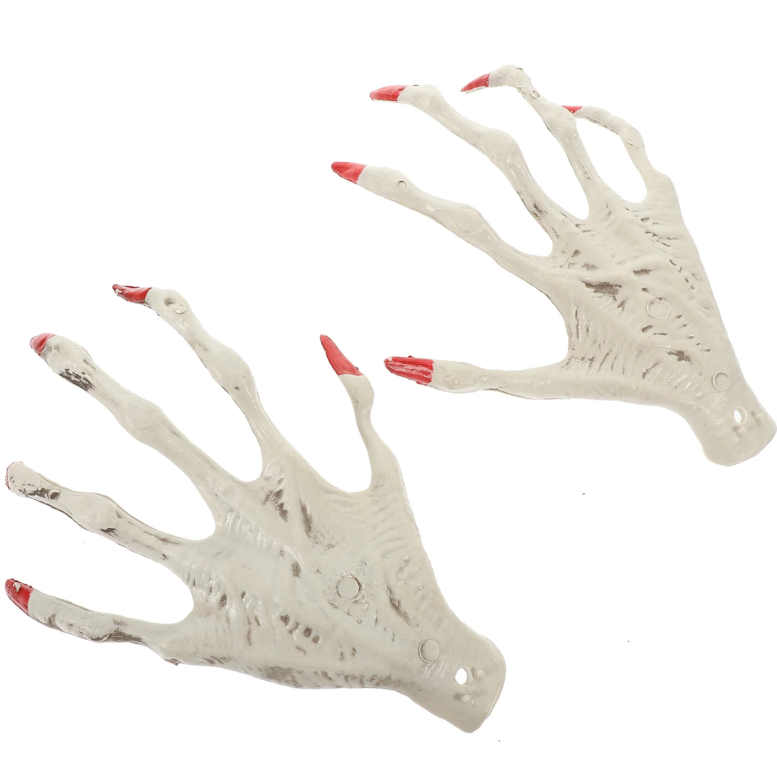 

1 Pair Halloween Decorative Props Ghost Hand Witch Hand Shape Toy