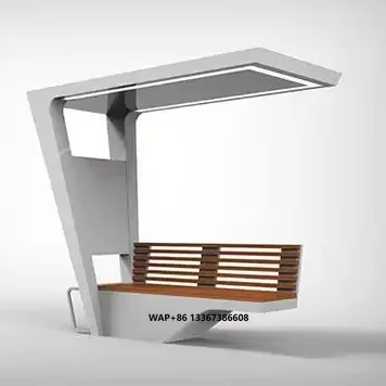 

Outdoor Furniture Smart Solar Bench Garden Solar Park Bench With Charging and WIFI