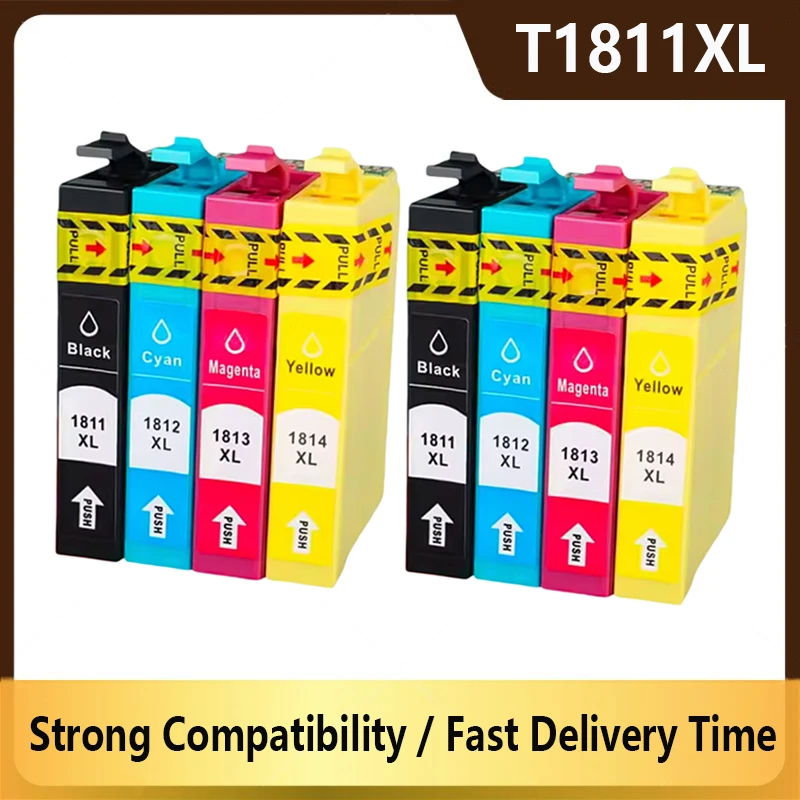 

Compatible Ink Cartridges for EPSON 18XL T1811 T1814 XP312 XP205 XP225 XP212 XP215 XP302 XP412 XP402 XP415 Printer