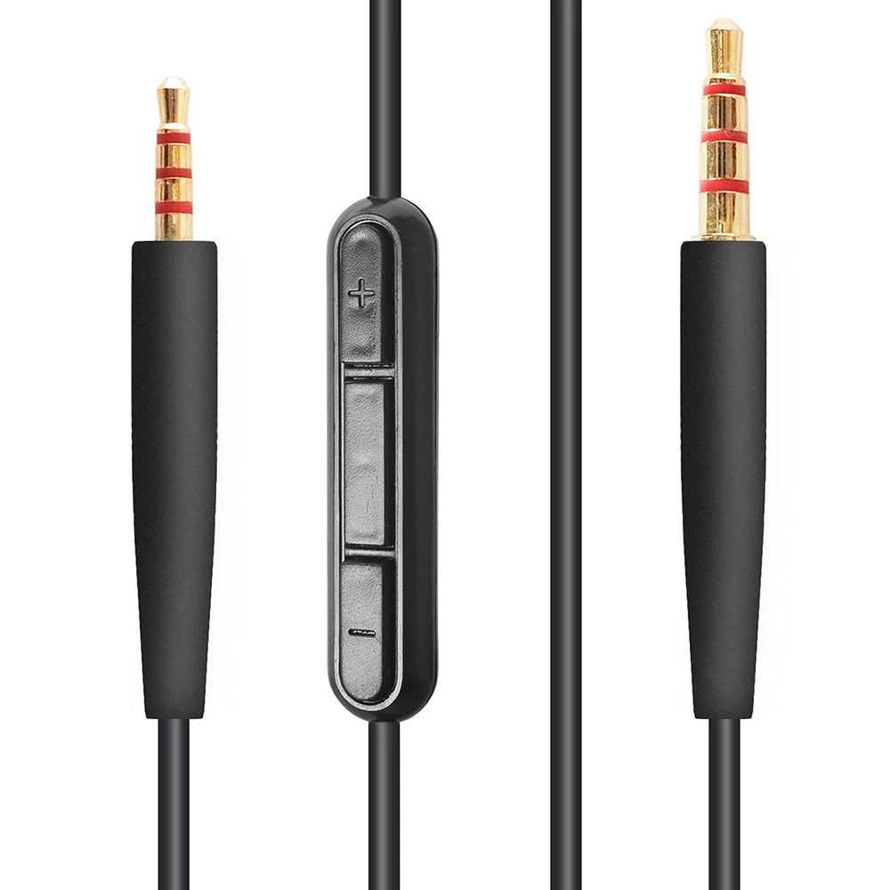 Cable de Audio para auriculares, Compatible con Quietcomfort QC25 35, SoundLink On-Ear 2 OE2 Oe2i, auriculares con micrófono en línea, Control de volumen