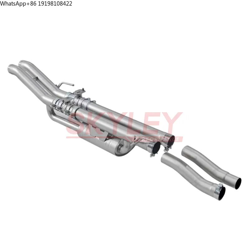 

Средняя секция выхлопной системы для Ford F-150 Raptor 3.5L V6 2021-2025 годов выпуска, с автоматической коробкой передач, 2- и 4-колесным приводом, Crew Cab