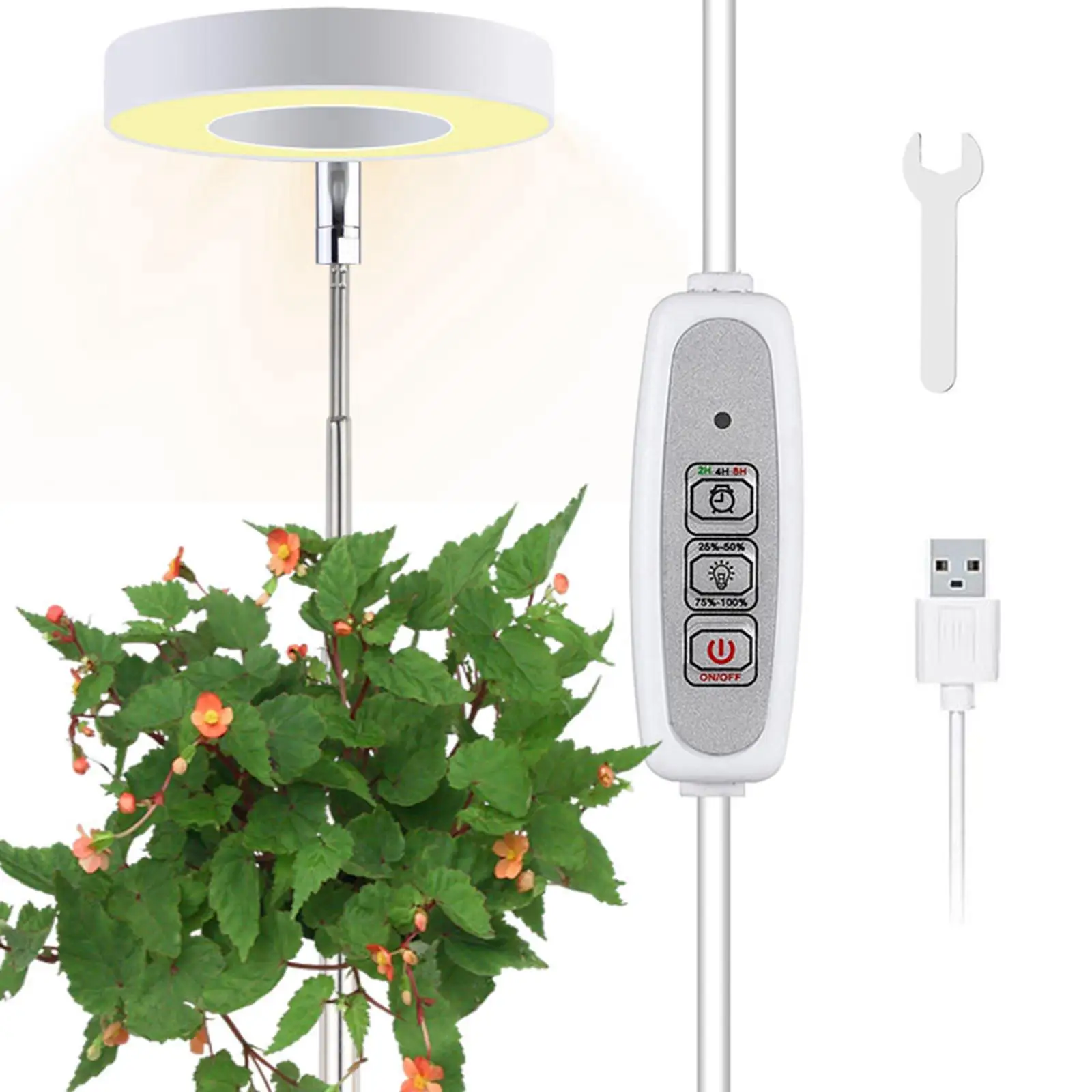 LED Grow Light para Estufa, Full Grow Lamp, Longa vida sete