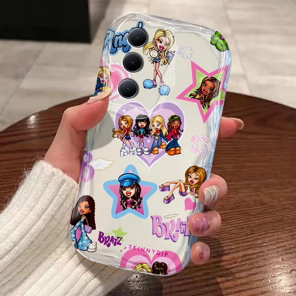 Coque Bratzs Dolls pour Xiaomi, coque Wave 3D, jolie fille, Redmi 13C, 12, 12C, 10, 10C, 9, 9C, A1, A2, K50, K40, Note 13, 12, 11, 10 Pro Plus, 4G, 5G