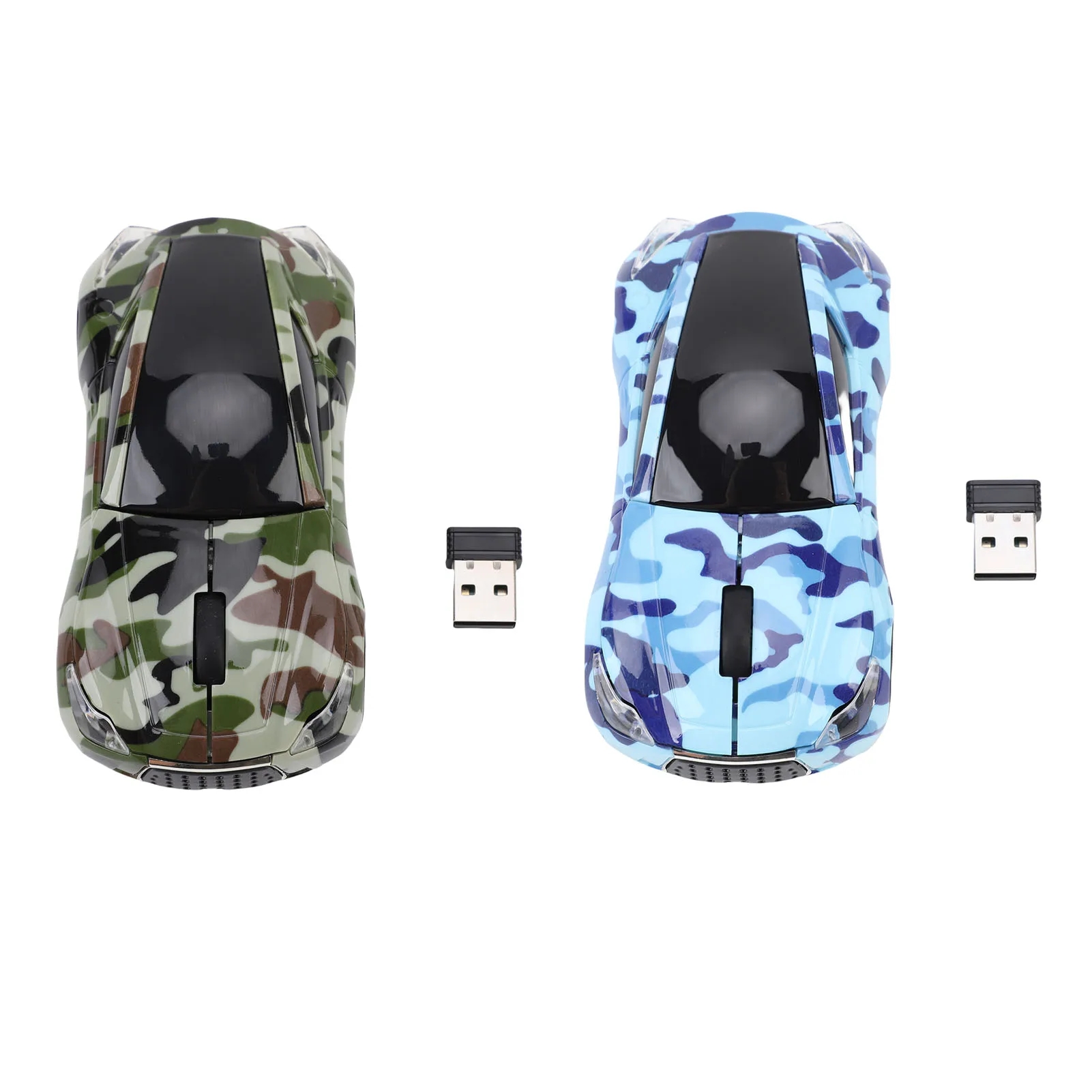 Sports Car Shaped Computer Mouse 1600 DPI Optical Sensor 2.4 GHz Wireless Mouse with USB Receiver for PC Laptop Notebook