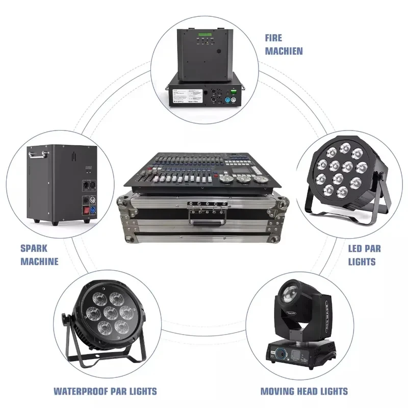 Profsional Latt Wedding Disco DJ Bar Equipment DMX King Controller Emitting Diode Beam Of Light