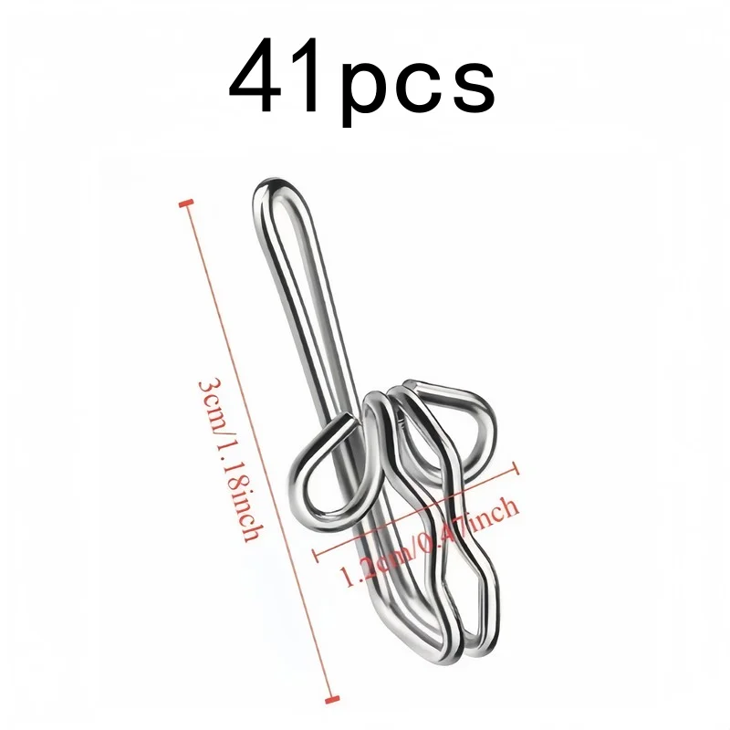 41 pcs Butterfly Curtain Hooks, Easy to Install and Sturdy, Won't Scratch Fabric, for Curtains, Door and Shower Curtains