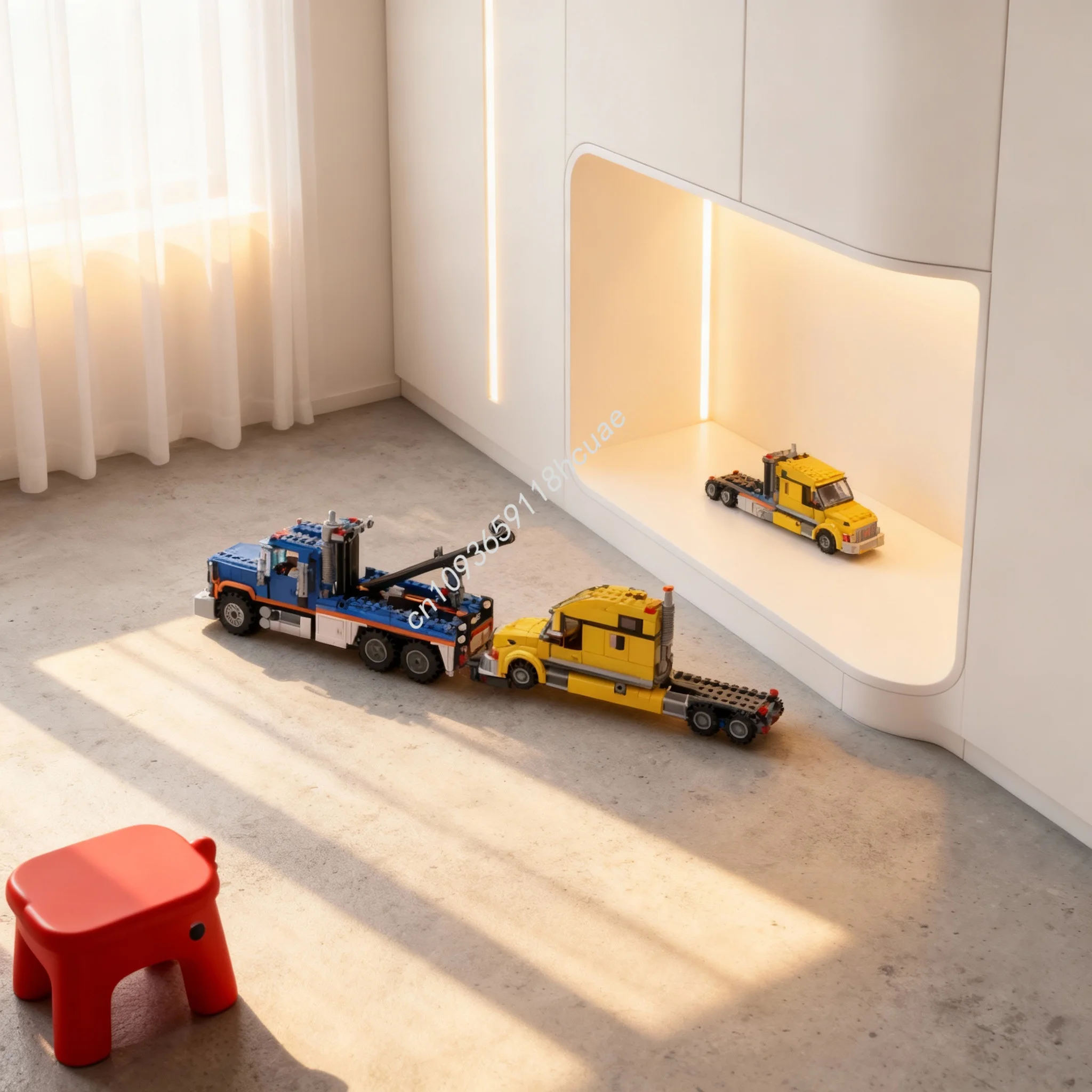 

413pcs MOC Heavy Wrecker Tow Truck City Traffic Model Building Blocks Construction Christmas Gifts Idea Brick Toys Education