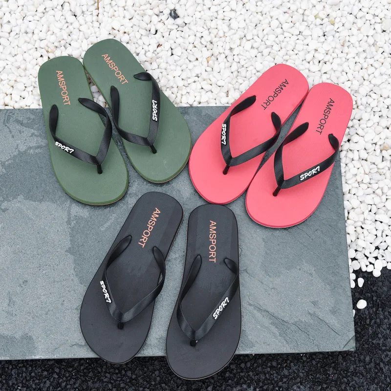 Cheap Summer Flip Flops Men Big Size 45 Comfy House Shoes Man Beach Slippers Stylish Green Flat Sandals For Man pantuflas hombre - Image 6