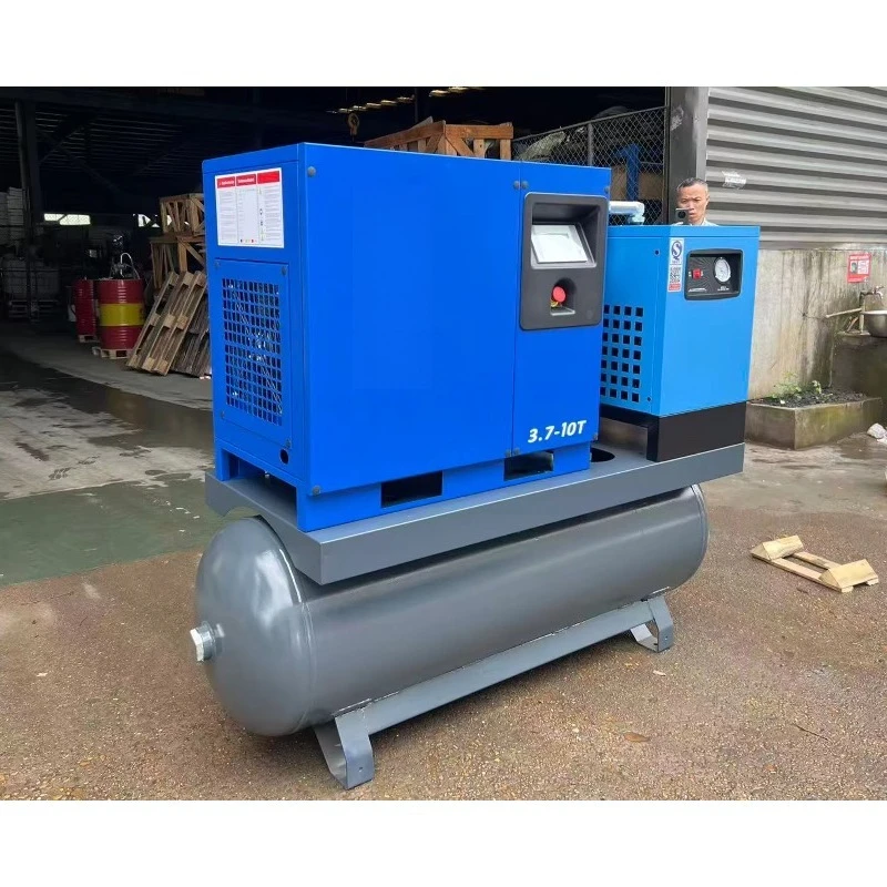 2.2KW-7.5KW VFD Permanent Magnet Screw Compressor Stable Air Supply For Auto Large Scale Spray Painting Workshop