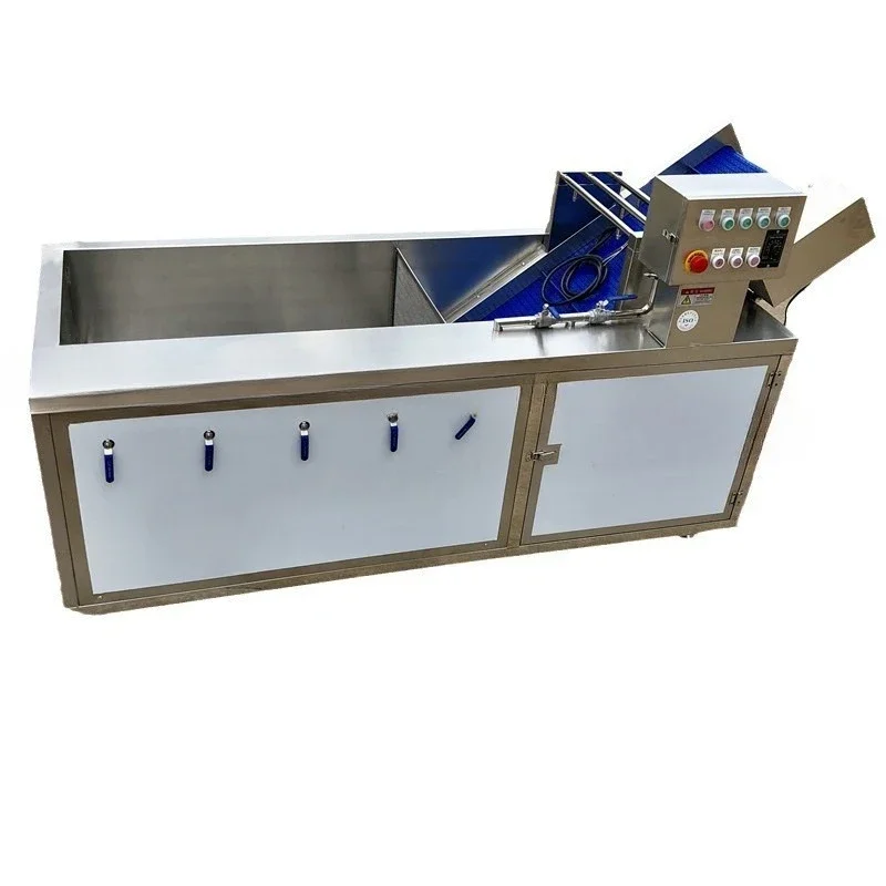 

Continuous cleaning equipment, high pressure fruit and vegetable bubble removal