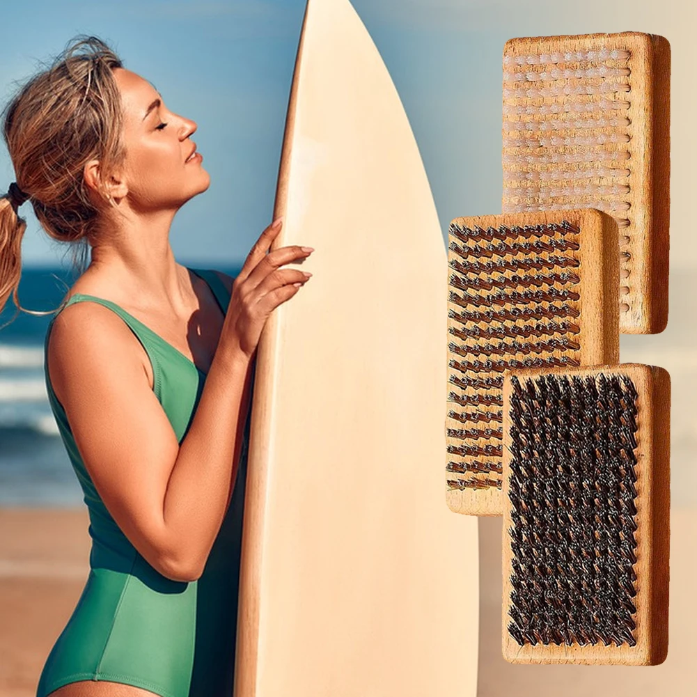 3 قطعة مجموعة فرشاة شمع التزلج/الثلج مقبض مريح فرشاة شمع التزلج المحمولة مجموعة فرشاة إزالة الشعر بالشمع للتزلج في الهواء الطلق