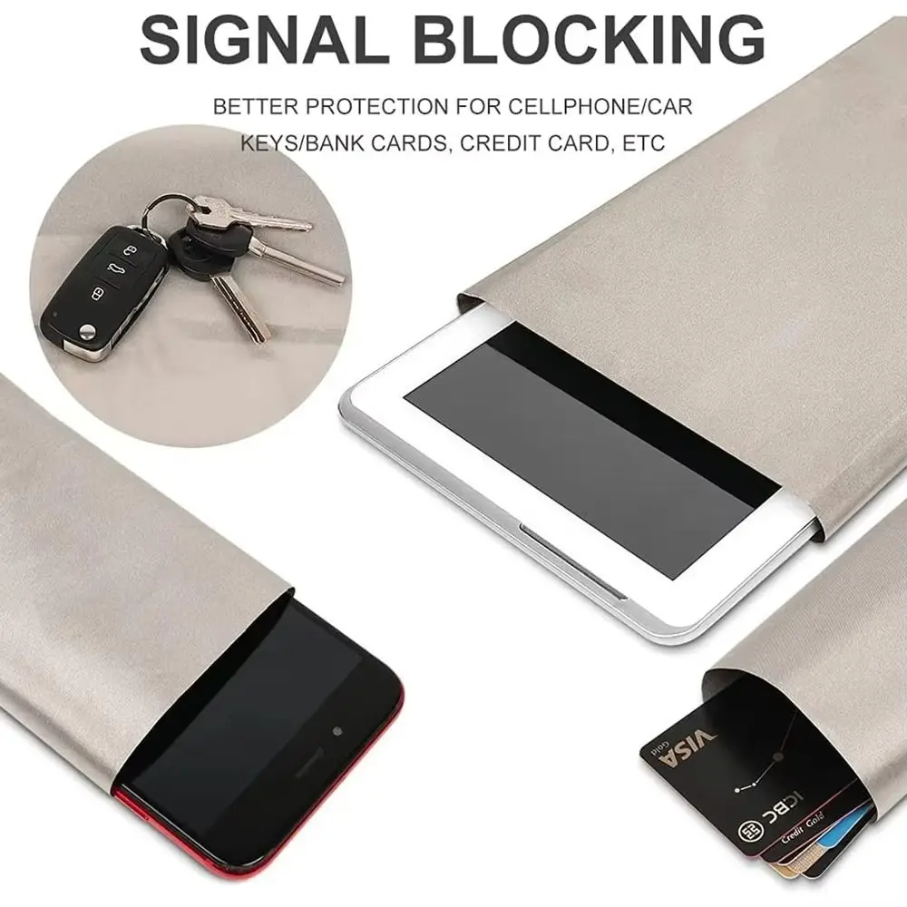 

Conductive Nickel Copper Faraday Fabric Polyester Material Silver RFID Shielding Block Anti Signal Interfer Cloth