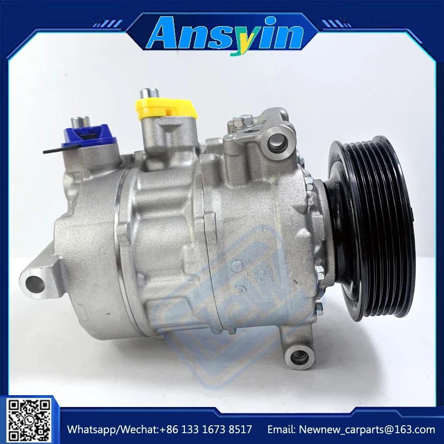 Auto ac compressor for AUDI A5 Q5 A4 ALLROAD 6SES14C 8T0260805N 437100-8010 4371008010 4M0820803 447150-5356 DCP02097 8T0260805E