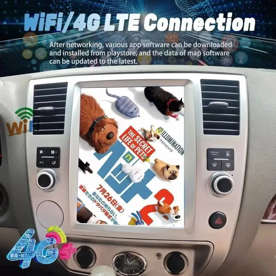 12.1 inch Multimedia Android Player Navigation Radio Stereo For Infiniti QX80 QX56 For Nissan Armada 2007-2010 Wireless CarPlay
