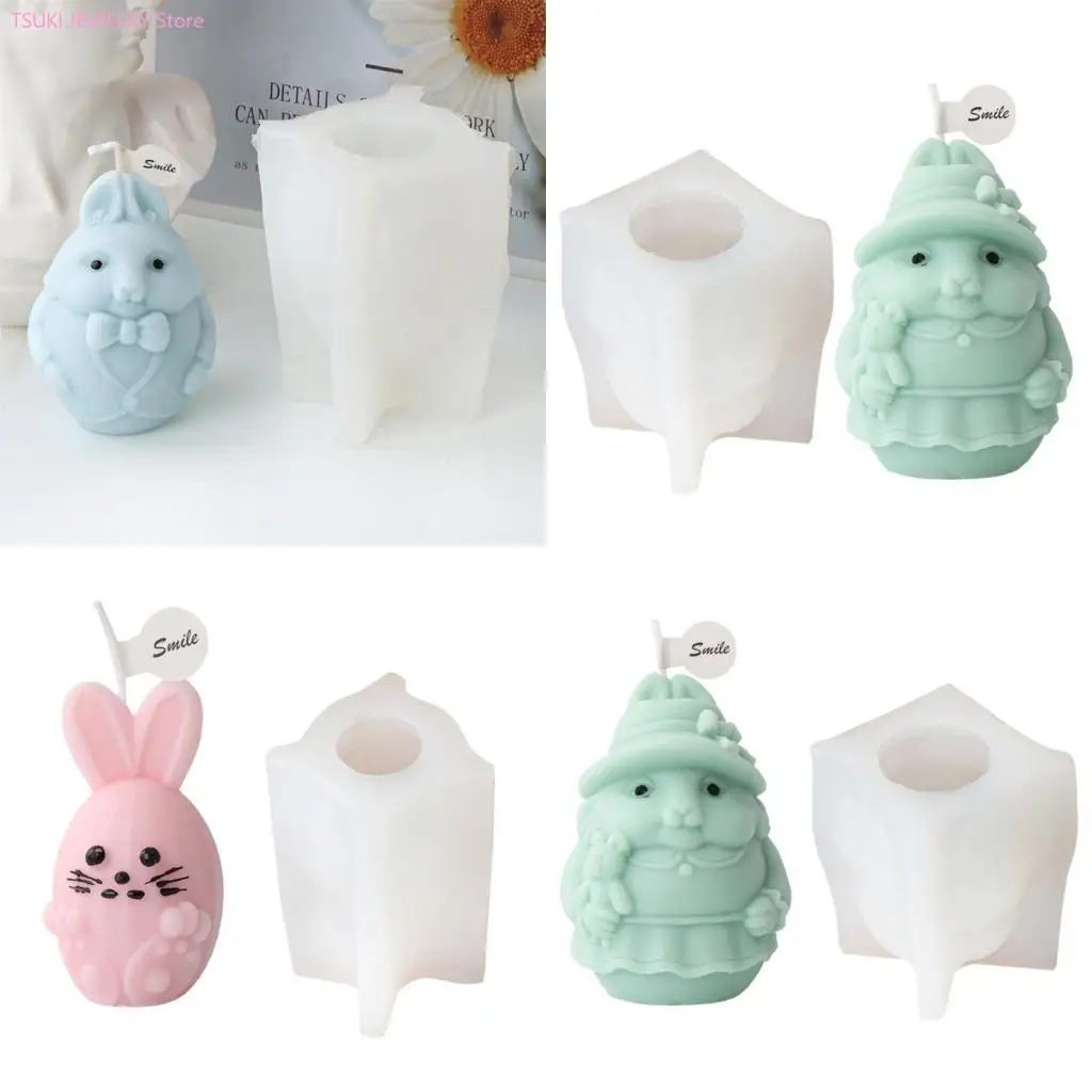 

62К уникальные кроличьи в форме восковой формы Силиконовый пирог или мыло