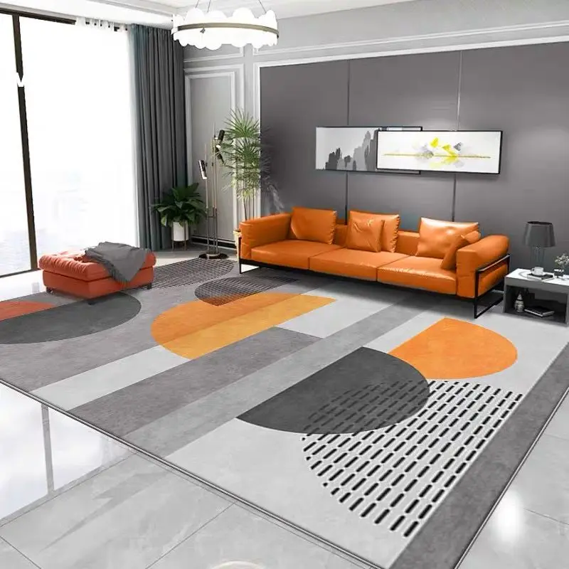 VIKAMA Luxury-Style High-End Modern Minimalist Style Living Room Carpet, Large Sofa, Coffee Table Cushion, Home Decoration