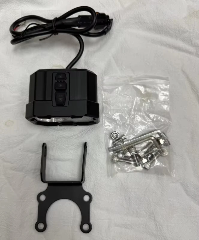 Sky Light Triple-Colored DRL Motorcycle Headlamp with Surround Light Bee Display for Retrofit/Upgrade