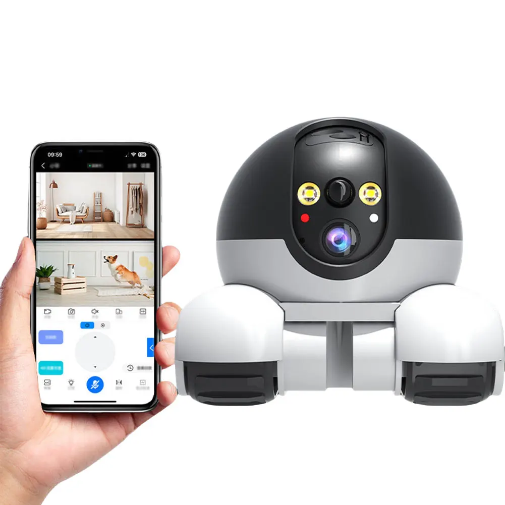 

1080P WIFI Camera Robot Home Security Protection Surveillance Camera Auto Tracking AI Humanoid CCTV Pet Baby Monitor Mobile Cam
