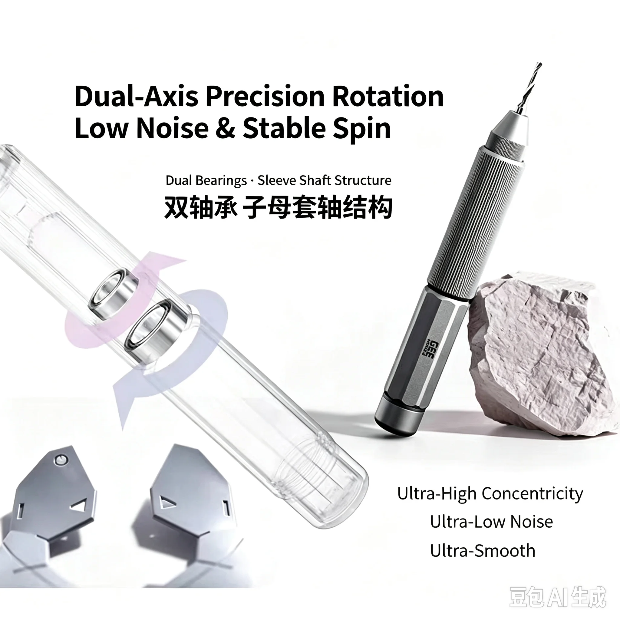 Geehobby High Precision Hand Drill Set for Modeling Making Curved Step Scraper Kits Hobby DIY Tool