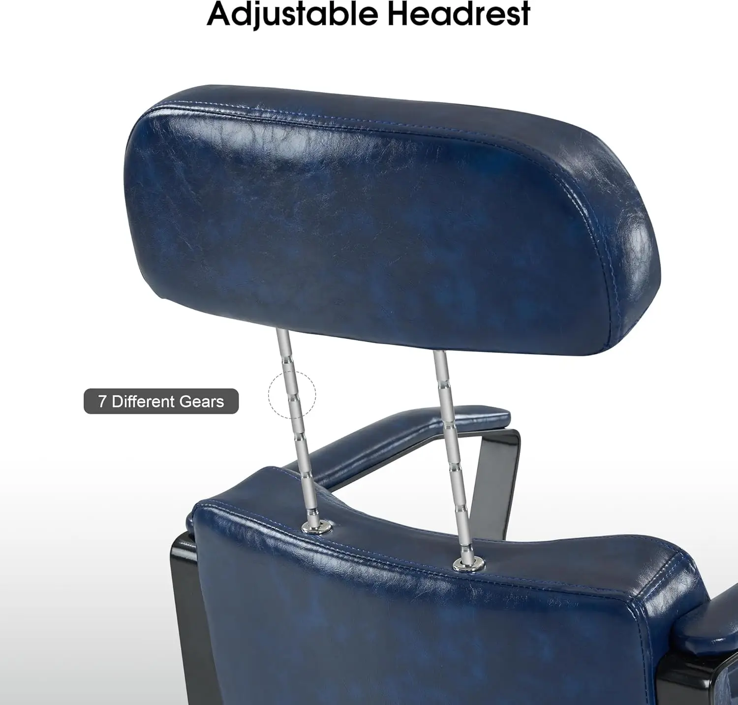 كرسي حلاقة كلاسيكي مع مضخة هيدروليكية بسعة 440 رطل وكرسي يدوي لمصففي الشعر وصالونات التجميل #5