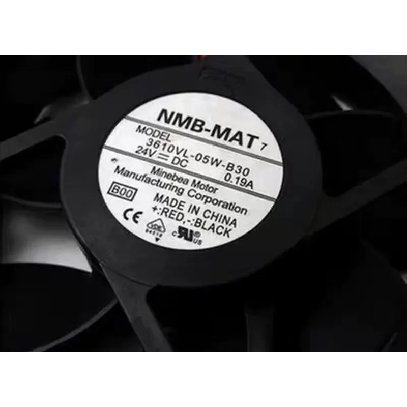 for NMB-MAT 3610VL-05W-B30 DC24V 0.19A 2-Wire Inverter Cooling Fan Original Genuine Replacement