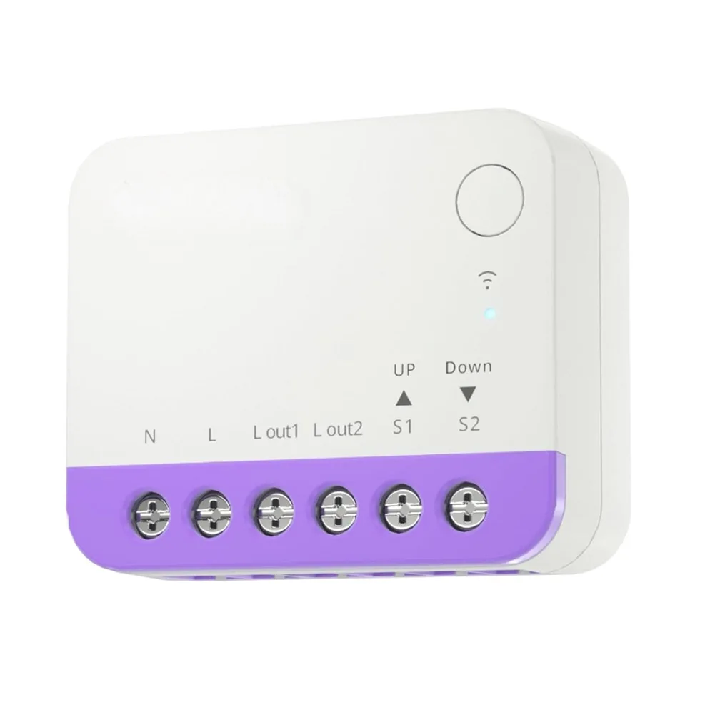 for Smart WiFi Roller Shutter Switch for MINI-RBS with Adjustable Percentage Control Compatible with For Alexa and