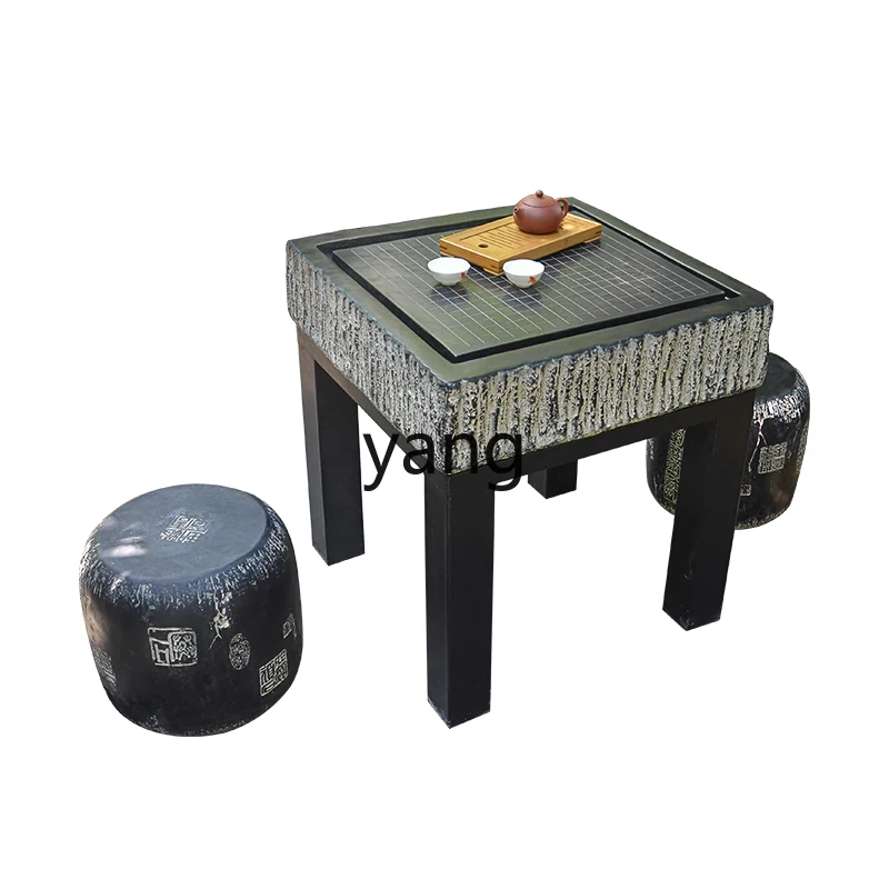 

Lmm household Chinese go chess table tea table outdoor multi-functional small tea table