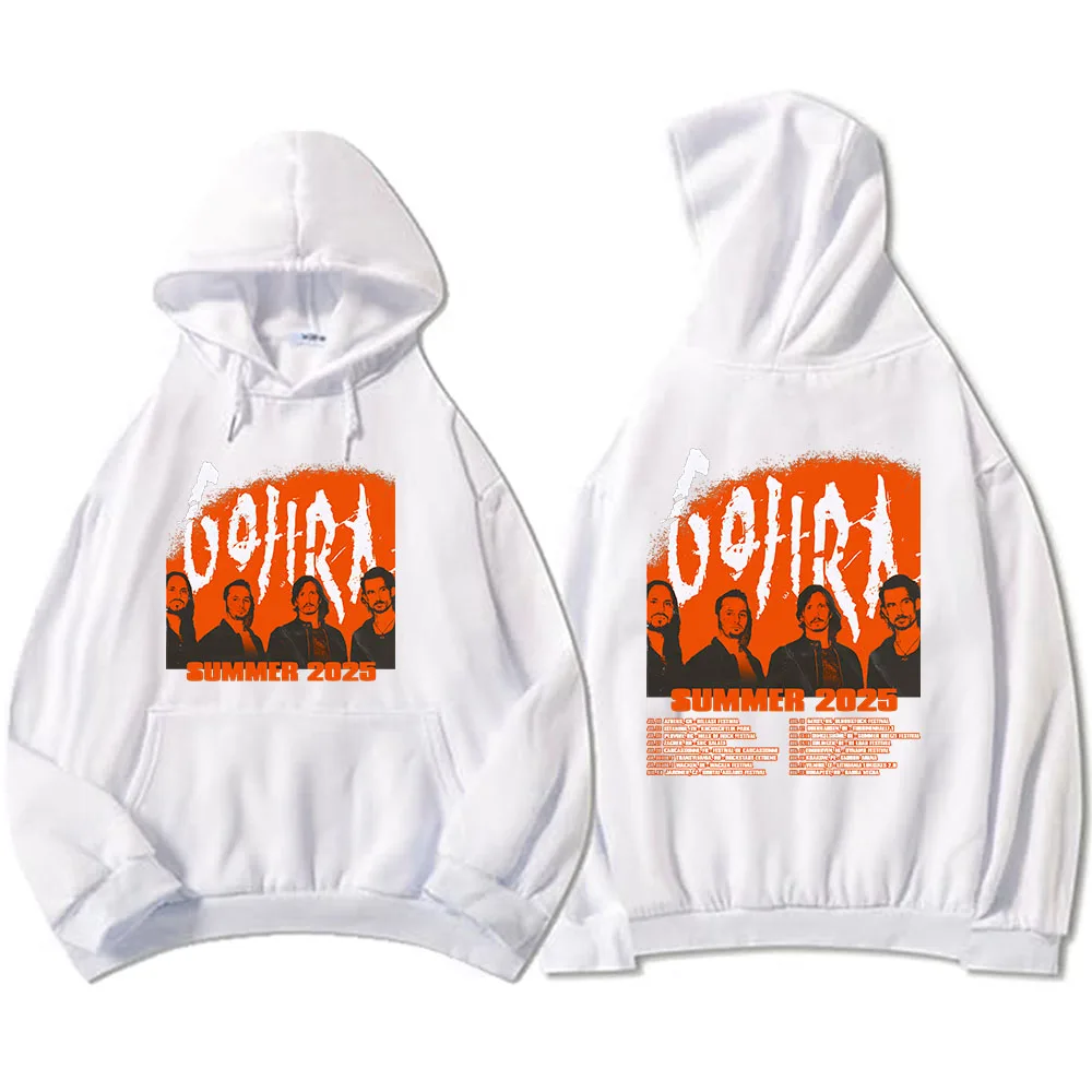 Heavy Mental Band Gojira Summer 2025 Tour Hoodies Winter Hooded Sweatshirts for Men/Women Casual Round Neck Unisex Streetwear