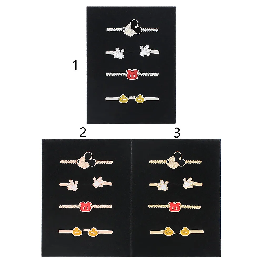 Disney Metal Watch Band Decoration Kawaii Mickey for Apple Watch Diamond Jewelry Smart Watch Silicone Strap Bracelet Jewelry Acc