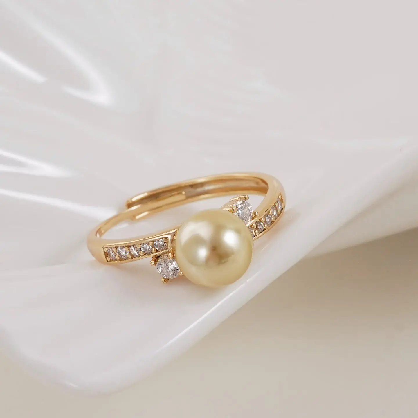 S925 Sterling Silver Adjustable Finger Ring Mountings Base Setting Findings Jewelry Components for 9-10mm Pearls 3pcs/lot