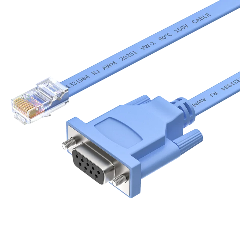 3PCS OEM Factory Price Rj45 To Rs232 Cable 1.8m Plug And Play Db9pin Rj45 To Rs232 Converter Cable For Computer